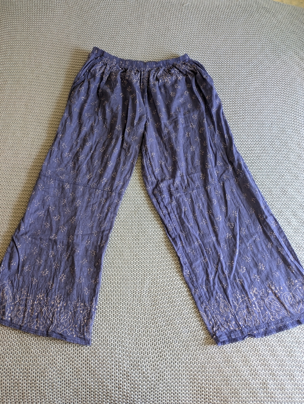 FP Wide Leg Lounge Pants Sz M